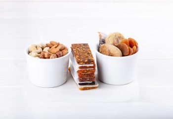 Almond cashew fig date and apricot bars