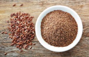 Whole and ground flax seeds 300x195 - 9 Sources of Prebiotic Fiber For A Happy Gut